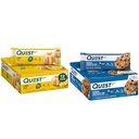 Quest Lemon Cake (12 greve) og havregryn Chokolade Chip (12 greve) High Protein Gluten Free Bars