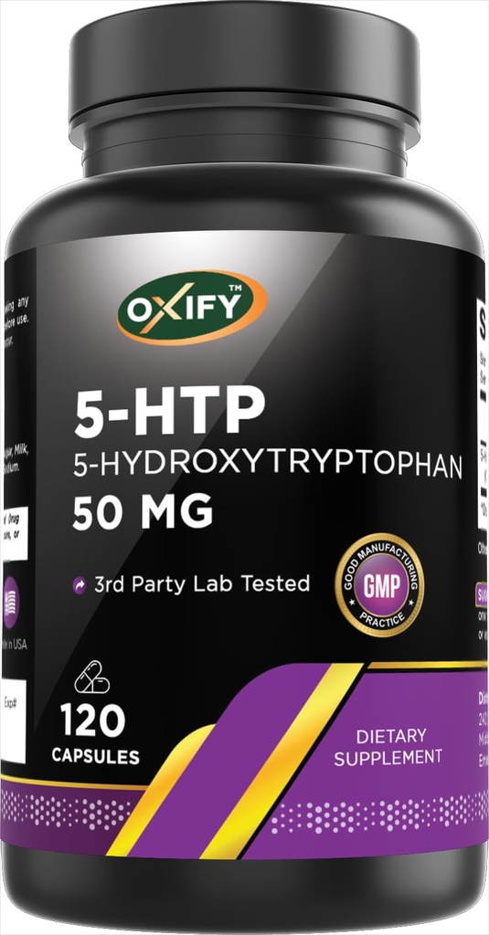 Oxify 5- HTP 5- Hydroxytryptophan 50 mg