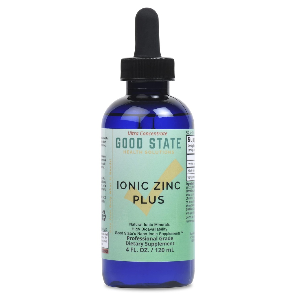 God tilstand er 124; flydende ionisk zink Plus - Ultra koncentrat (10 dråber lige 15 mg - 200 Servere pr flaske)