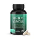 Premium Blend af 52 Trace Minerals Kompleks med essentielle mineraler i chelated form - Alle naturlige og 100% økologiske - 120 kapsler - Fuld Spectrum Ionic Mineral Blend - Sikker for kvinder og mænd