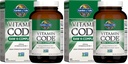 Have of Life Vitamin K2 og K1, Vitamin Code Vegan K Complex for Bone Strength and Heart Health, Omega Rich Hør Seed Oil, Trace Minerals, Probiotika, 60 Day Supply, (Pack of 2)