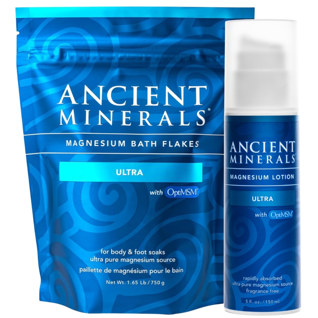 Magnesiumbad flager Ultra og Magnesium Lotion Ultra