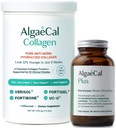 ALGAECAL Calcium & Collagen Bundle - Hydrolyzed Collagen Komplet med klinisk-støttet Verisol, Fortibone & Fortigel, Plus D3-vitamin, K2, Magnesium & Trace mineraler for ben sundhed & Anti- Aging