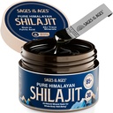 Pure Himalayan Shilajit Resin - 500 mg Max Strength Organic Fulvic Acid Complex for Mænd & Kvinder - Lab testet med 85 + Trace Minerals - Energi, Stamina & Mental Performance - 30 g Jar