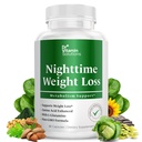 Nat Fat Burner Kosttilskud - Appetite Suppressants for Weight Loss - Kvinder & Mænd, Søvn & Afslapning - Metabolisme Booster Vægttab piller 30