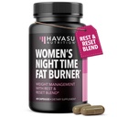 Nat tid Fat brænder for kvinder - Appetite Suppressant for vægttab - 60 Greve - Herbal Metabolisme Booster med Melatonin for søvn støtte - Vegan, Non- GMO kapsler - 2 Måned Supply