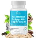 Fat Burner & Appetit Suppressant til vægttab kost piller for kvinder & mænd - Termogen Metabolisme Booster med Glucomannan, Chrom, Koffein, Green Tea Extract - Non- GMO - 35 kapsler Dr. Vitamin
