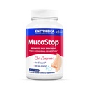 Enzymedica, MucoStop, Natural Enzyme Supplement, Relieves Sæsonlig eller lejlighedsvis Congestion, Understøtter Easy Breathing, 48 Greve