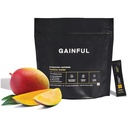 Gainful Hydration + koffein Powder Pakninger med Key Electrolytes Magnesium & Natrium + L Theanin, Lavsukkerdrik Mix, Tropical Mango, 21 sticks