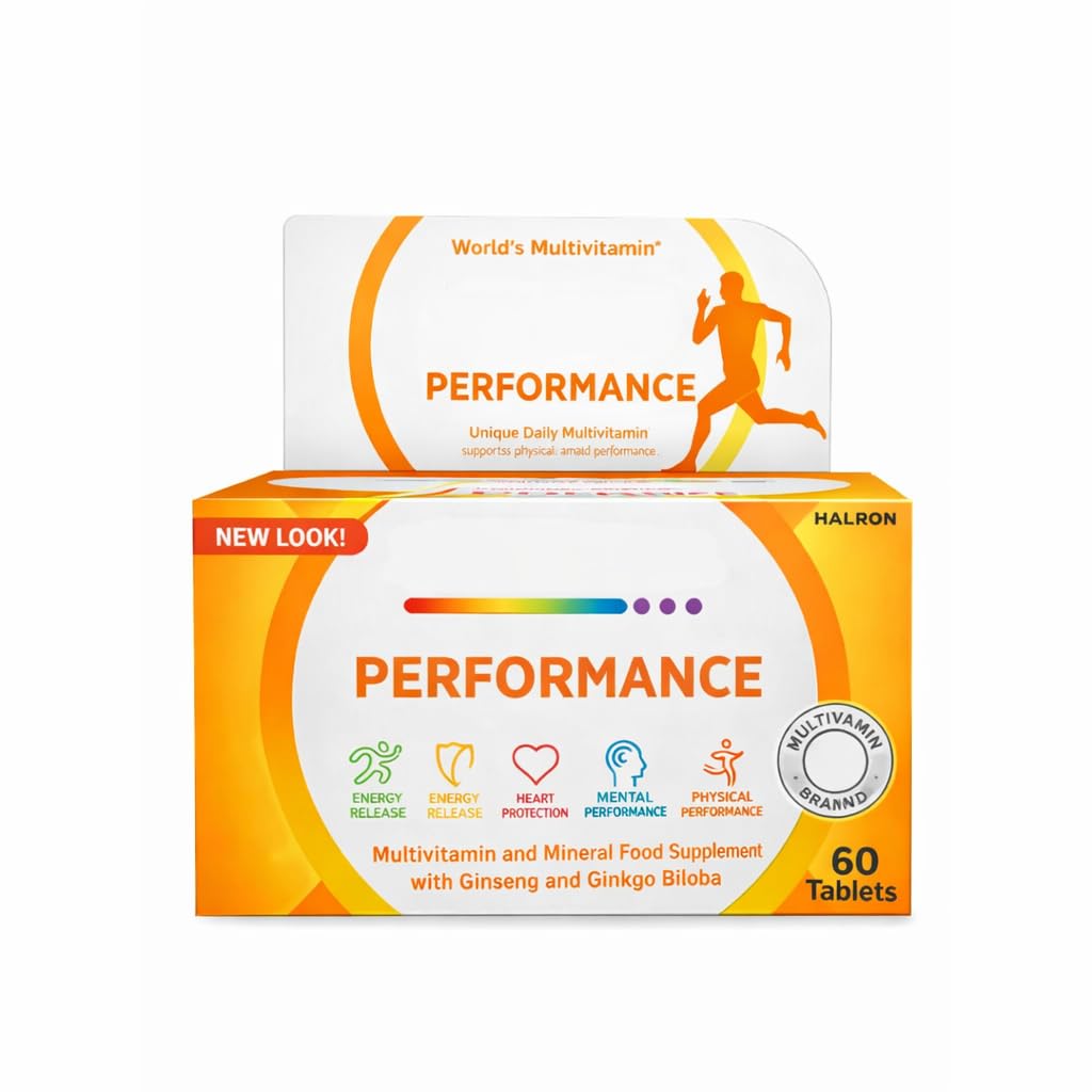 Centrrum Performance Multivitamin Tablets 60 Greve Note 124; Daglig Health Support Wellness Gavesæt - 1 pakke