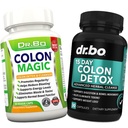 Colon Cleanser Detox for vægttab - 15 dages Intestinal Rengøring piller & Probiotika - Hurtig fungerende naturlige laxative for Forstoppelse Relief - Tågebevægelse Kosttilskud til Mave Bloating, Gut Support