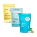 Neuro Focus & Call Cognitive Bundle - Energy & Focus Nootrop Gum (90), Calm & Clarity Stress Support Mints (90) & Memory & Focus Nootrop Gum (90)