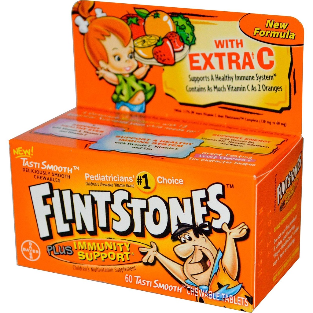 Flintstone Børnenes Multivitamin Kosttilskud Chewable Tablets 60 ea