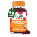 Levedygtige børn Multivitamin med jern gummier • 124; Great Tasting Vitamin til børn • 124; Vegetar Non-GMO Childrens • Multivitamin • 124; 90 Gummier
