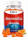 VAITE Boswellia Serrata Gummies 1200mg - Indian Frankincense Extract with Boswellic Acid, Plant- Based Supplement, Fælles Support Health Formel, Non- GMO, Gluten- Free, Sugar- Free, 60 Chewables