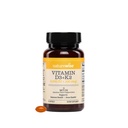 NatureWise Vegan Vitamin D3 + K2 med Organic Coconut MCT Oil - Natural D3 5000IE + Natural K2 100mcg - High Absorption Bone Support - Soy & Gluten Free - USA Manufactured - 30 Softgels [30- Day Supply]