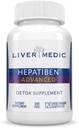 Hepatiben lever Detox rense alle naturlige tillæg med mælk tidsel, Silybin, NAC, Cholin, MSM, gurkemeje, berberine, Glutathione Alpha Lipoic Acid Vegan NonGMO 120 kapsler 1500mg