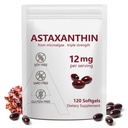 Astaxanthin 12mg, 120 Softgels, 4 måneders forsyning, Premium Astaxanthin Antioxidant Kosttilskud med antioxidant aktivitet, understøtter øje, immunforsvar, fælles, hud sundhed, intern cirkulation