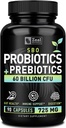 Probiotika og Prebiotika + SBO Probiotika (60 milliarder CFU = 124; 90 kapsler) Acidophilus Probiotic w. Saccharomyces Boulardii, Bifidobacterium + Spore Probiotic & Organic Sprunded Prebiotic Fiber Blend