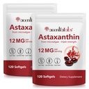 Astaxanthin Kosttilskud 12mg - 120 Softgels ekskl. GMO, glutenfri