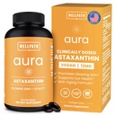 WellPath Astaxanthin 12mg Softgets n. 124; Vegan Astaxanthin Kosttilskud fra mikroalger 124; Antioxidanter til hudhygiejne, Elasticitet og Øjenhelbred 124; Non- GMO, Made in USA, 2 Month Supply