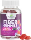Fiber Gummies for voksne, Sugar Free Daily 4g Gummy Fiber Supplement, Prebiotic Gummy fordøjelsessygdomme support - Plant baserede Opløselige Chews, Prebiotika understøtter regelmæssighed og fordøjelse - 60 Gummies