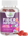 Fiber Gummies for voksne, Sugar Free Daily 4g Gummy Fiber Supplement, Prebiotic Gummy fordøjelsessygdomme support - Plant baserede Opløselige Chews, Prebiotika understøtter regelmæssighed og fordøjelse - 60 Gummies