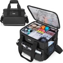 Trunab Isoleret Medical Bag med justerbar Dividers, Medicin Forsyninger Vand- resistent Bag til Hjem, Rejser, Camping, Tomme Bag - Patenteret Design, Sort