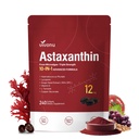 VivoNu Astaxanthin 12mg Kosttilskud, 240 Softgel, Frisk Hæmatococcus Pluvialis 10 i 1 Astaxanthin Antioxidant Kosttilskud, understøtter øje, hud, fælles, hjerne, hjerte og immunsystem sundhed