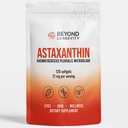 Astaxanthin 12mg - Antioxidant supplement fra mikroalger, 120 Softgel til øje, hud og wellness support