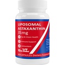 35mg Liposomal Astaxanthin Supplement - Kraftig antioxidant støtte til hud, led- og øjensundhed - Naturlig anti-aging formel med Pure Astaxanthin - Vegan, Non- GMO, 60 kapsler