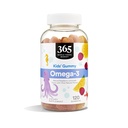 365 af Whole Foods Market, Omega-3 Kids 'Gummy, Natural Raspberry Lemonade Flavor, 120 Greve