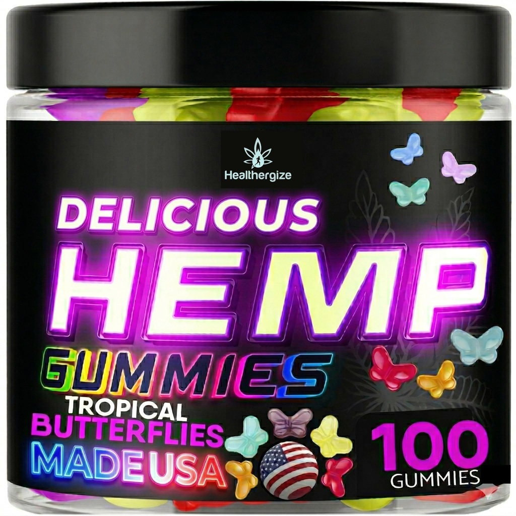 Hamp gummier til søvn, dyb rolig nat-naturlige Hempseed Oil Omega Sommerfugle Gummy Candy- Made in USA- 100 Greve