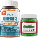 Vegansk Omega 3 Gummies + Sukker fri Zink Gummies