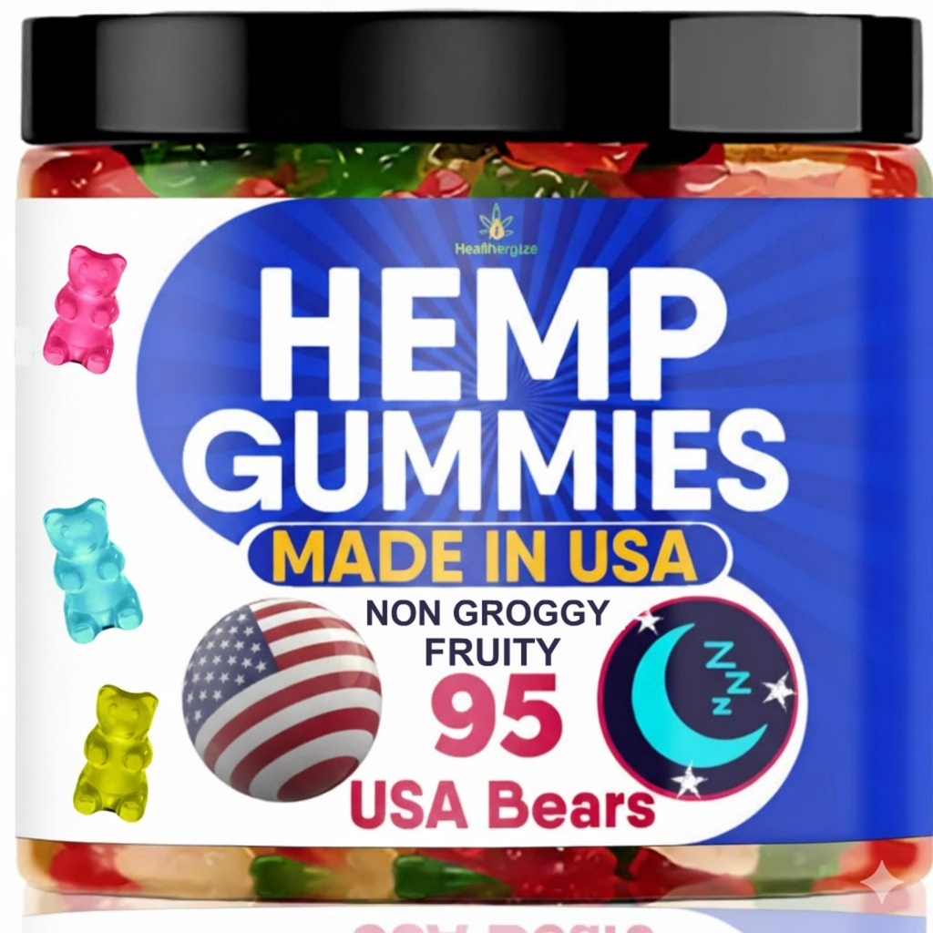 Hamp gummies for søvn rolig afspænding, Hempoil Gummy Bear Candy Ediably -95 Fresh USA Bears