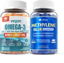 Vegansk Omega 3 Gummies 1280mg + methylen blå Gummies for Human