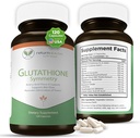 Glutathione Symmetry | S-Acetyl Glutathione Supplement | Antioxidants & Detoxification Supplement | Natural Cellular Support | All-Natural, Vegan, Non-GMO, 120 caps