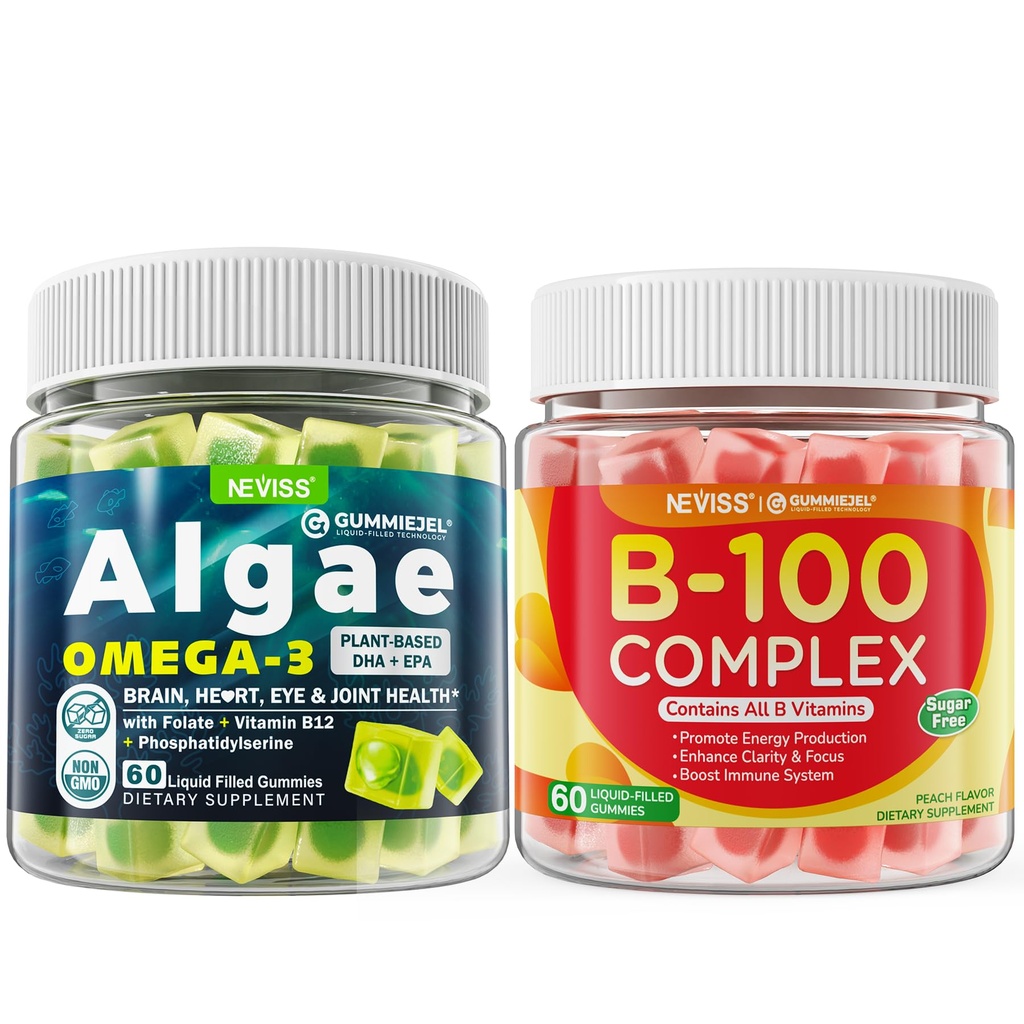 Vegansk Omega 3 Gummies + Vitamin B100 Komplekse gummier