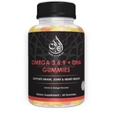 Halal Omega 3 6 9 + DHA gummies for admirals124; Understøtter øjne, hjerne, immunforsvar og hjerte sundhed
