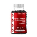 Vitamin Glucosamin Chondroitin Gummies med MSM & E-vitamin - Fælles støtteformel - 60 pectin- baserede Vegan Gummies
