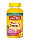 Nature Made Multivitamin + Omega-3, Multivitamin Gummies for Her, Daglig Nutritional Support, 180 Voksen Gummy Vitamin & Mineraler, 90 Day Supply