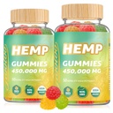 HOOLOO Hamp Gummies 450,000mg for dyb lyd sengetid support og ubehag Relief, Fruity Hamp Gummy Infured Omega 3, Vitamin, Made in USA