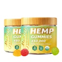 HOOLOO Hamp Gummies 450,000mg for dyb lyd sengetid support og ubehag Relief, Fruity Hamp Gummy Infured Omega 3, Vitamin, Made in USA