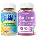 Vegansk Omega-3 1000mg + gurkemeje, Safran Supplements Gummies
