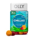 OLLY Kids Chillax Gummy, for en rolig og afslappet mad *, Magnesium, L-Theanine, Lemon Balm Extract, Chewable Supplement, Sherbet Flavored, 35 Day Supply - 70 Greve (Packaging May Vary)