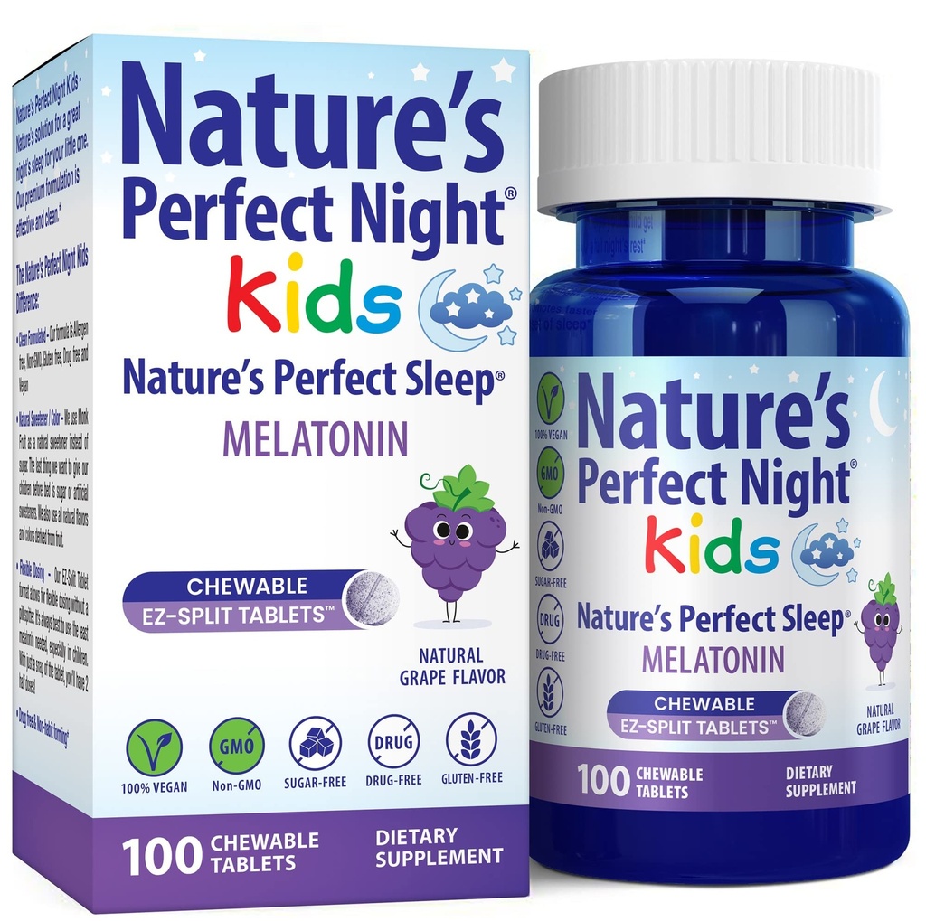 Nature 's Perfect Night Kids against 124; Kids Melatonin 1mg