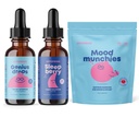 JoySpring SleepBerry Melatonin med hyldebær, safran supplement og genius dråber til børn