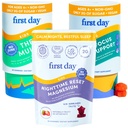 Første dag Kids Calming Magnesium (Jordbær), Multivitamin (Jordbær & Orange), & Brain Focus (Peach) Gummeas 124; Daglige næringsstoffer, Mood & Focus Measures 124; Clean Label Project Verified ® Measures 124; Vegan Measures 124; 30- Days