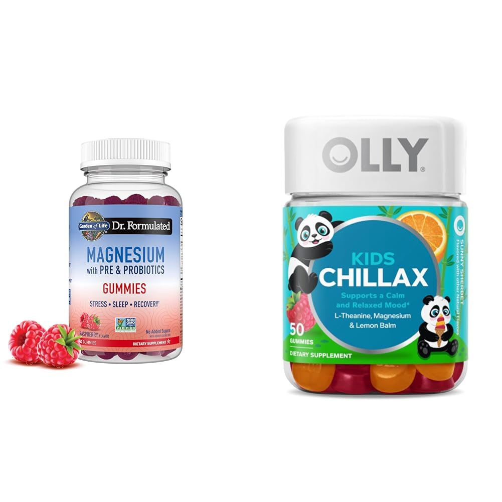 Livets have Magnesium Gummier til Stress & Sleep + OLLY Kids Magnesium Gummier til Ro, 60 + 50 Tæl