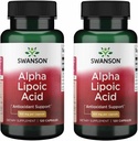 Swanson Alpha Lipoic Acid - Natural Supplement Support Sunde blodtryksniveauer allerede inden for et normalt område - fremmer kulhydrat Metabolisme - (120 kapsler, 100 mg hver) (2 Pack)